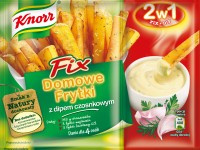 Fix Domowe Frytki z dipem czosnkowym