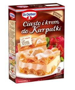 Ciasto i krem do Karpatki Dr Oetker