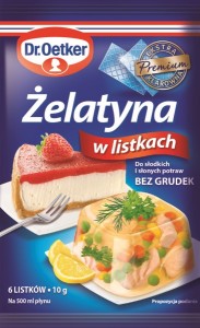 Dr Oetker Żelatyna w listkach