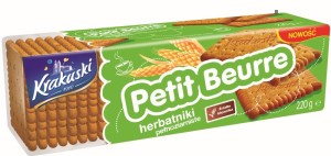Krakuski Petit Beurre Pełnoziarniste 220g