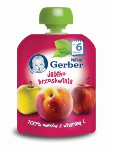 Gerber Owocowe tubki Jabłko brzoskwinia