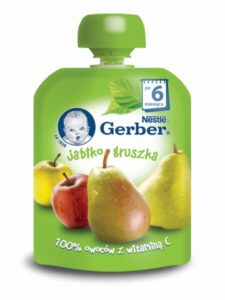 Gerber Owocowe tubki Jabłko gruszka