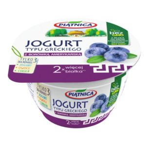Owocowy jogurt typu greckiego z borowka amerykanska OSM Piątnica