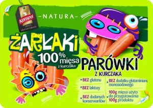 Żarłaki - parówki z kurczaka