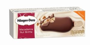 Häagen-Dazs Macadamia nut brittle ice lolly
