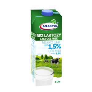 MLEKPOL mleko bez laktozy 1,5%