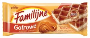 Familijne wafle Gofrowe o smaku karmelowym