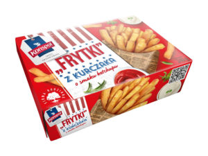 Frytki z kurczaka o smaku ketchupu