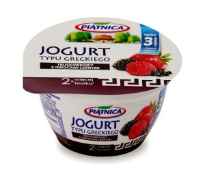 Jogurty typu greckiego - truskawkowy z owocami leśnymi