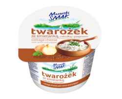 Mazurski Smak Mlekpol - Twarożek ze śmietanką, cebulą i pieprzem