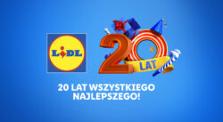 Lidl logo 20-lecie w Polsce