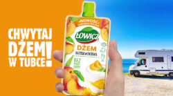 Łowicz - Chwytaj dżem w tubce! Brzoskwinia