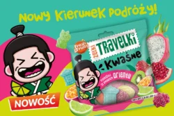 Żelki Travelki kwaśne smaki Orientu Fresh and Fruity - Wawel